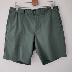 J Crew Mens Green 9 Inch‎ Inseam Golf Chino Shorts Size 34